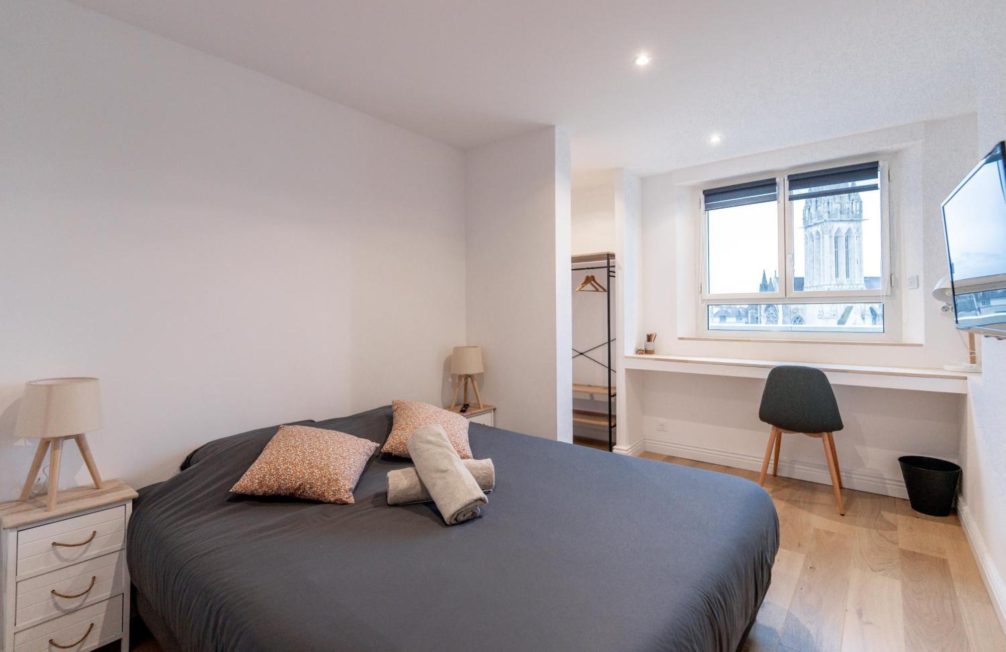 Appt Premium Centre Chateau Terrasse 2 Chambres 6P Vue Exceptionnelle Caen Eksteriør bilde