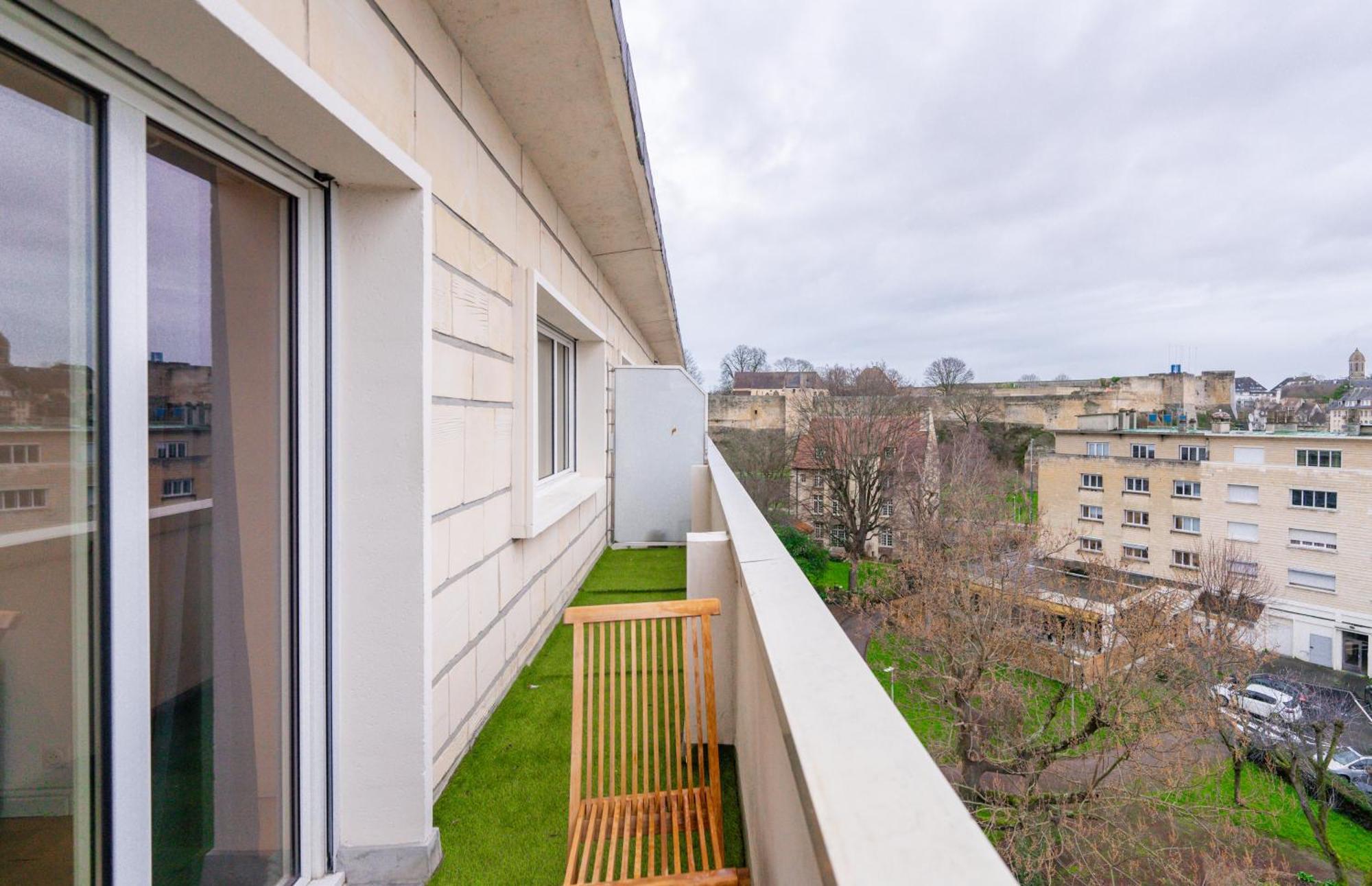 Appt Premium Centre Chateau Terrasse 2 Chambres 6P Vue Exceptionnelle Caen Eksteriør bilde