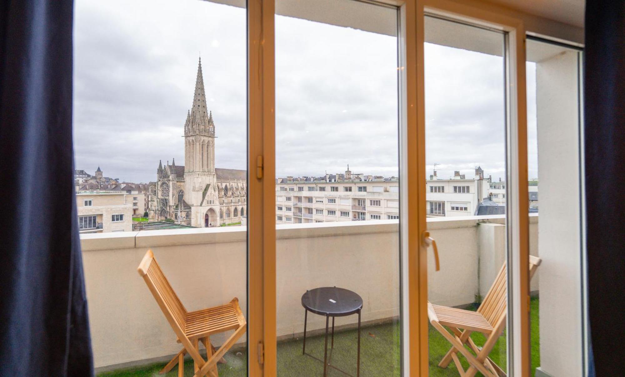 Appt Premium Centre Chateau Terrasse 2 Chambres 6P Vue Exceptionnelle Caen Eksteriør bilde